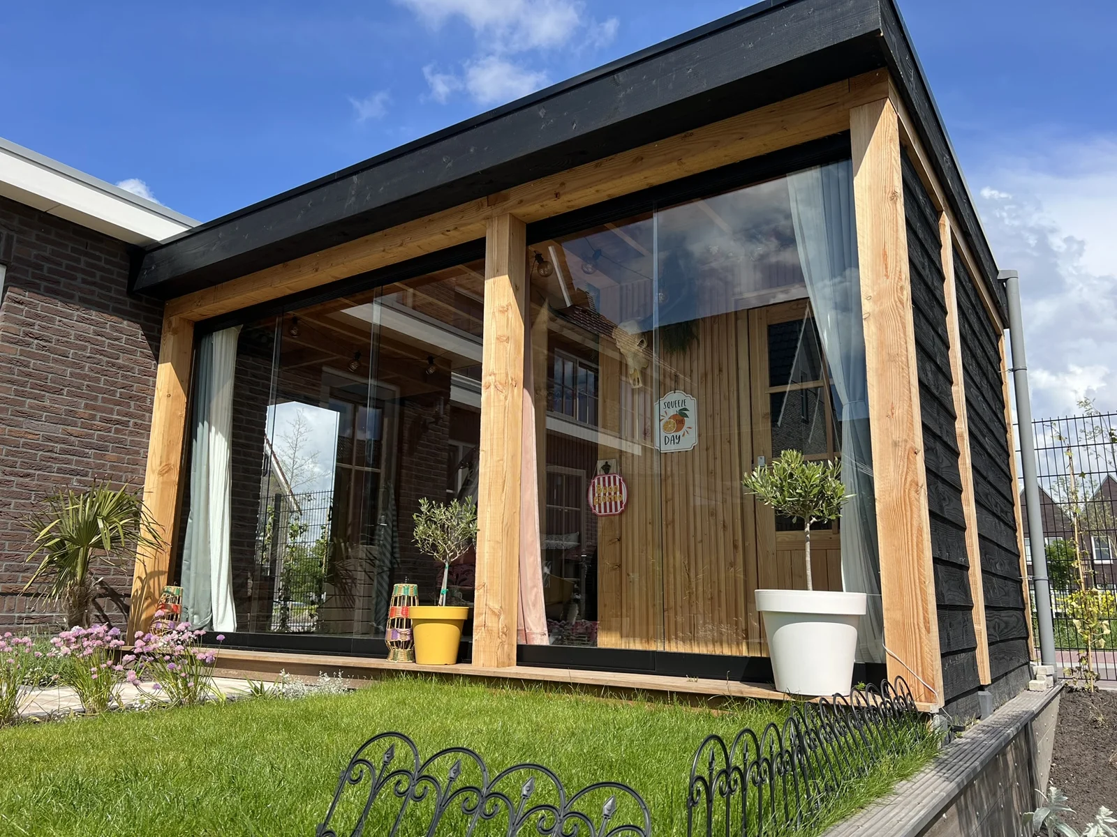 Een beschutte veranda
